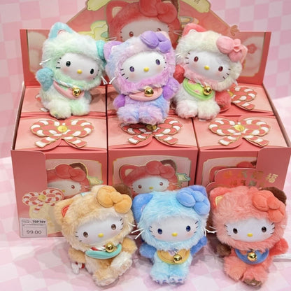 Hello Kitty Meow Meow Blessings Series Plush Blind Box
