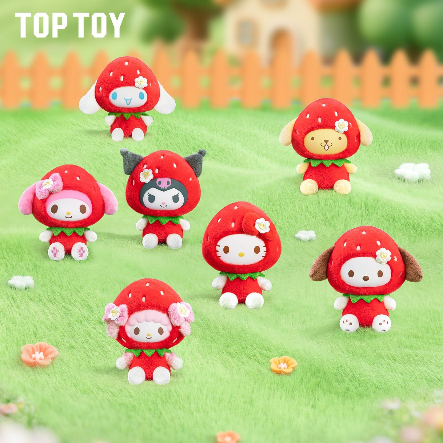 Sanrio Family Strawberry Sweet Series Plush Pendant Blind Box