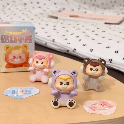 Diudiu Baby 24-hour bear sticker series cute granules