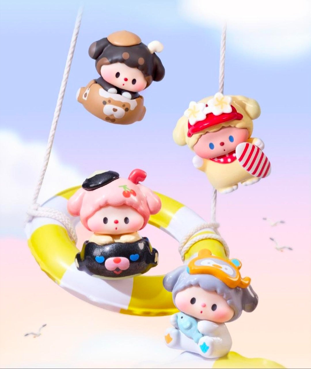 Lulu Dog Summer Hand Account Series Cute Granules
