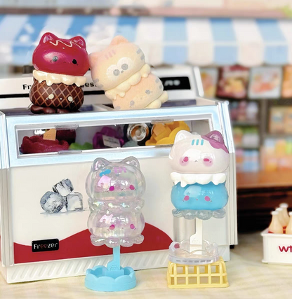 Strawberry Mousse Tart Octopus-Cat Ice Pop Mini Blind Box