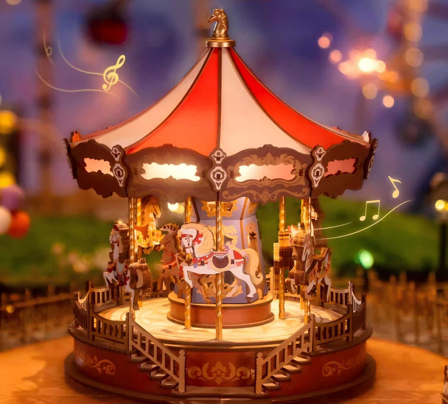nanci Rolife carousel music box DIY assembly