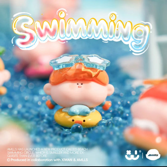 Amaryllis Beach Swimming Circle Series Cute Nut Doll