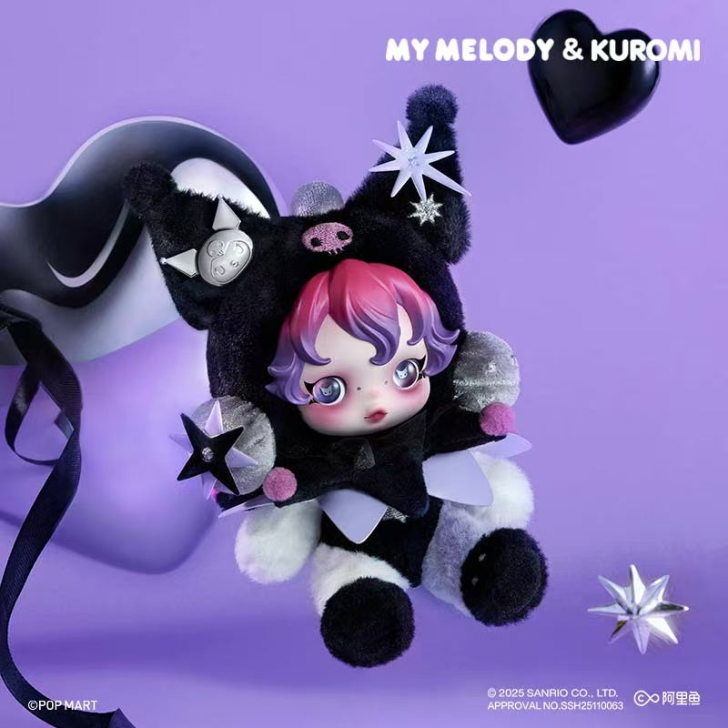 SKULLPANDAxMY MELODY Plush x SKULLPANDAxKUROMIPlush