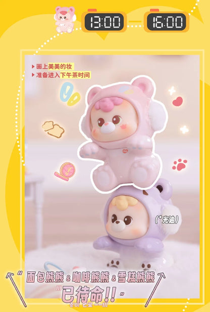 Diudiu Baby 24-hour bear sticker series cute granules