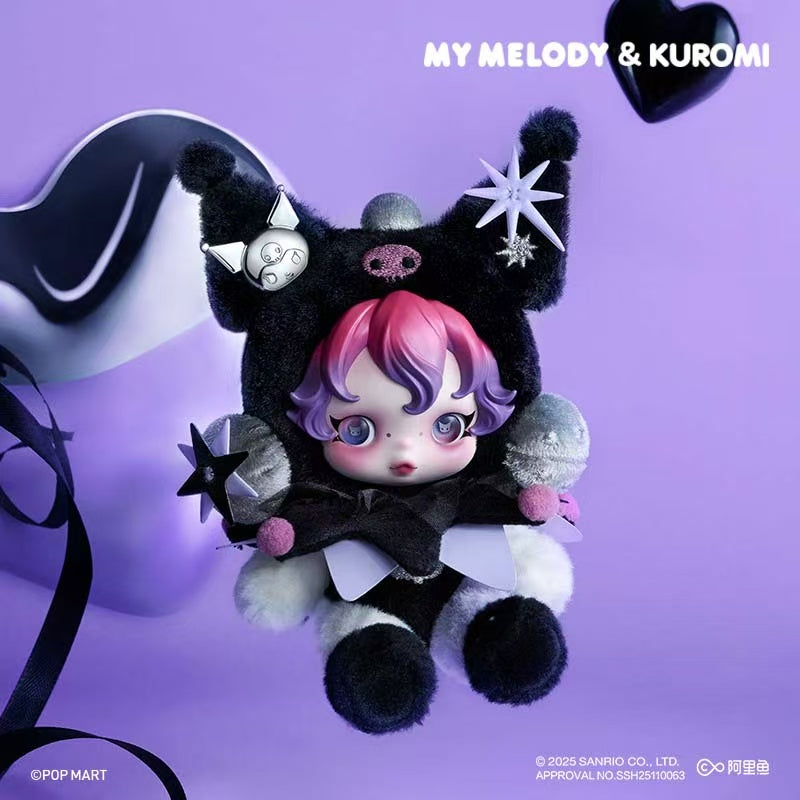SKULLPANDAxMY MELODY Plush x SKULLPANDAxKUROMIPlush