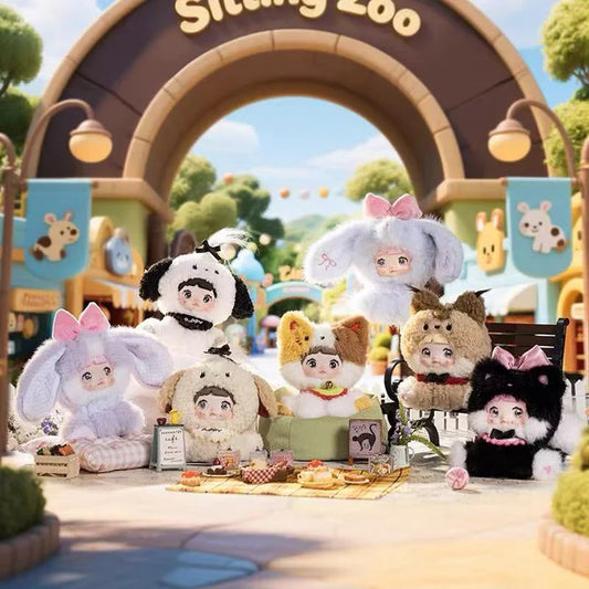Nommi-Sitting Zoo Series Plush Doll Blind Box